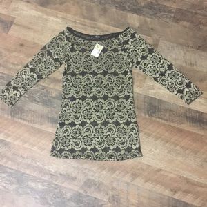 Deb sheer lace top